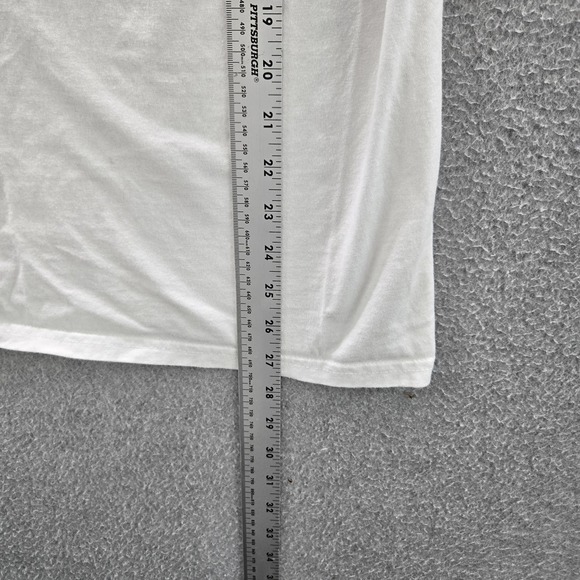 Vans Men Shirt MEDIUM White Graphic Print Off The Wall Long Sleeve - Picture 5 of 8